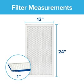 Filtrete 14x24x1 Furnace Air Filter MPR 2200 MERV 13, Healthy Living Elite Allergen, 2-Pack (exact dimensions 14.375 x 23.84 x 0.783)
