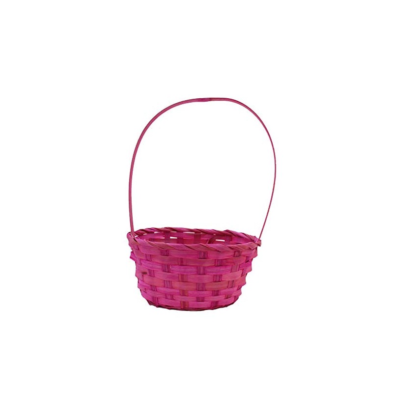 Widdle Gifts Ltd Woven Wicker Easter Basket With Handle -