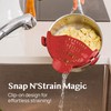 Kitchen Gizmo Snap N Strain Silicone Pot Strainer - Adjustable