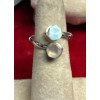 Unbranded Rainbow Moonstone thumb ring sterling silver size 9
