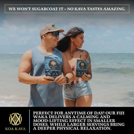 Koa Kava Fiji Premium Noble Waka Tea - Made From Lateral Root in Savusavu, Fiji. 8 oz Powder