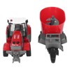 RC Farm Tractor with Trailer Remote Control Tractor Toy RC
