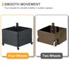 SUNNYPARK Umbrella Stand Outdoor Base with 4 Wheels Heavy Duty
