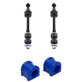 TRQ Front Suspension Kit Sway Bar Bushing Set Sway Bar Stabilizer Link Compatible with 2002-2008 Dodge Ram 1500 2012-2013 Ram 1500 2011-2013 2500 2011-2012 3500