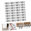 WOONEKY 50Pcs Z Photo Frame Fasteners Offset Canvas Clips for