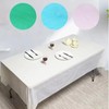 Mcoser 2Pcs Rectangular Plastic Table Cloth,Disposable Table Cloth Table Covers