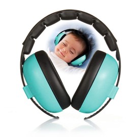 BAYLOVE Orejeras Antiruido para Niños, Audifonos Bloquea Sonido para Niños, Protección Auditiva para Bebés, Reducción de Ruido 25 dB, Audifonos Antiruido de Viajar Dormido, Longitud Ajustable(azul)