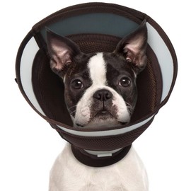 AuraPaw Soft Dog Cone for Dogs After Surgery,Foldable Dog's Cone Collar