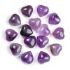 JSDDE Natural Amethyst Crystal Heart Gemstone Healing Crystal Love Palm