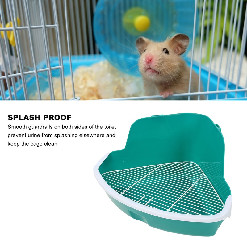 Small Animal Litter Box Fanshaped Rabbit Corner Toilet Box Potty