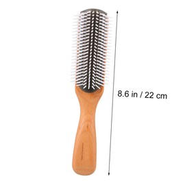 Baluue Portable Handle Comb for Men Natural Hair Styling Tool for Home Outdoor Lightweight Non Slip Design for Daily Grooming and DIY Hairstyles