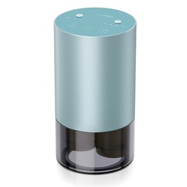 Airversa Dual-Nozzle Waterless Essential Oil Diffuser for Home Rechargeable Scent Diffusers with 5 Timer Settings, 4 Mist Levels with Vehicle Mode for Car Room Studio Office, Mint Metal
