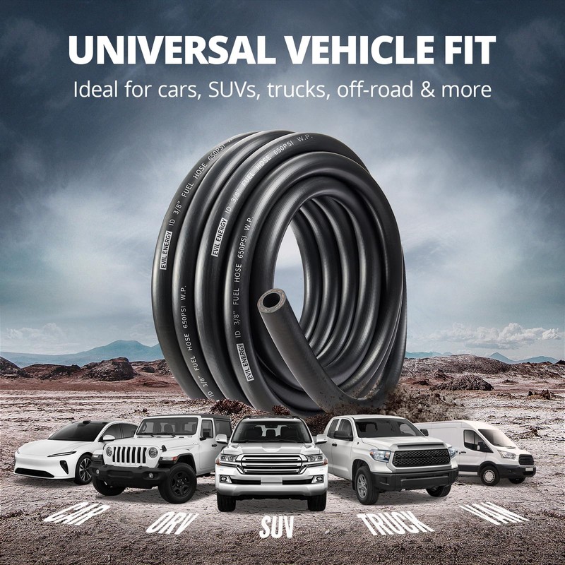 EVIL ENERGY 6AN 3/8" Fuel Line, CPE Rubber 3/8 Push