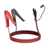 10.17FT Battery Clip-on Alligator Clamps to SAE Connector, 14AWG Crocodile