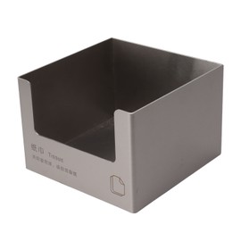 Stainless Steel Tissue Box Square Tissue Holder Large Opening Napkin Dispenser Modern Style for Bathroom Vanity Countertop Office Silver