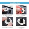 4Pack Bling Car Inner Door Lock Cover Stickers, Colorful