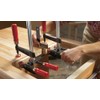 Bessey KT5-2 Edge clamp with two wooden handle, Black/Red/Silver