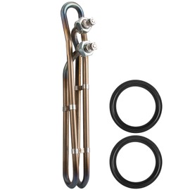 Hasanbar 5.5KW 240V Universal Heating Element Replacement for Balboa Spa Heater Element, Titanium Flo-Thru Hot Tub Heater Element for Spas Electric Heater or Swimming Pools (10 inch)