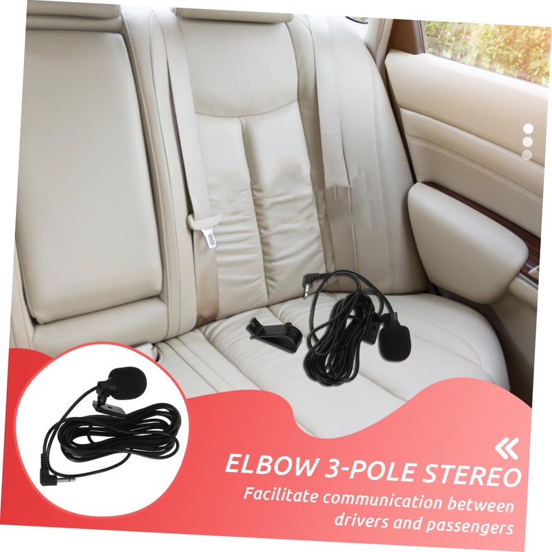 KICHOUSE 1set Handheld Speaker Mic Coil Cord for Car Navigation