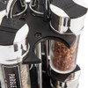 FabFinds Rotating Spice Rack Organiser with 12 Pre-Filled Glass Spice