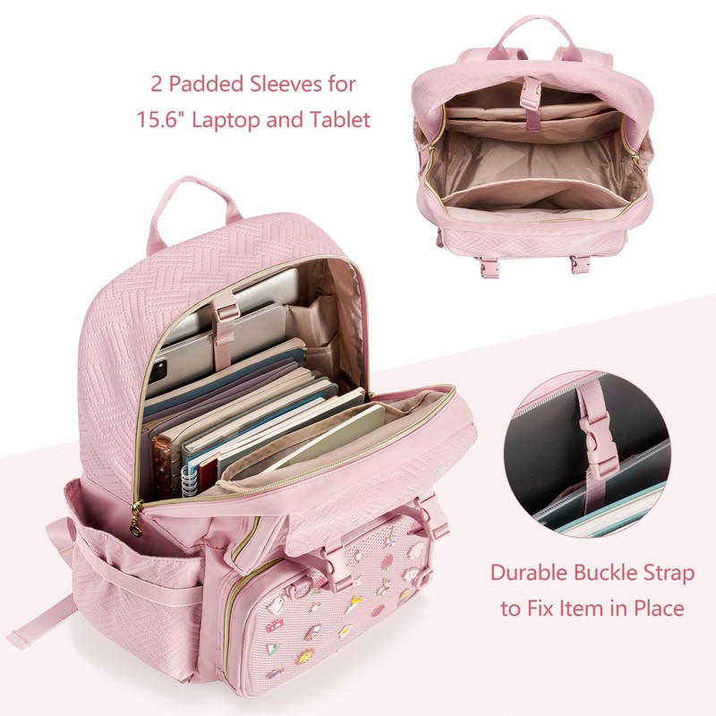 Prokva Ita Bag Pin Display Backpack with Inserts for Pins,