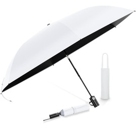 Alwgreen Parasol, 100% UV Protection, Light Blocking, Heat Blocking, Folding Umbrella, Japanese Industry's First, Safety Automatic Opening/Closing, JIS Certified, Large Ultra Lightweight, Foldable,