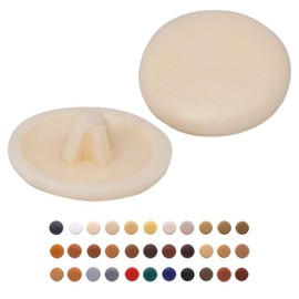 (Pack of 50 pcs) Pozi Screw Cover Caps 12 mm Diameter, Pozidriv Head Clip On Plastic Covers, Furniture Decorative Cap (50, Cream S2)