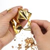 sourcing map 100pcs Leaf Sheets, 3.5" x 3.5" Foil Sheets