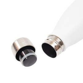 Eco Chic Reusable Thermal Bottle Stainless Steel Leakproof Insulated Water Bottle (Solid White)