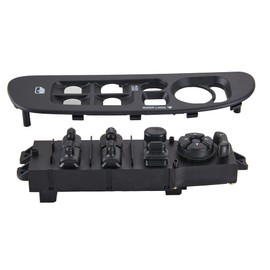 Power Window Switch Fits for 2002-2010 Dodge Ram 1500 2500 3500, 2001-2004 Dodge Dakota, Driver Side Control Door vidrios Master Switch OEM 56049805AB.Black Panel