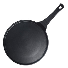 S·KITCHN Crepe Pan Nonstick Dosa Pan, Tawa Pan for Roti Indian, Non-Stick Pancake Griddle Compatible with Induction Cooktop, Comal for Tortillas, Griddle for Stove Top - 12.5 IN