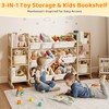 GITAWUSA Toy Storage Organizer, Kids Bookshelf with 6 Shelves, 9