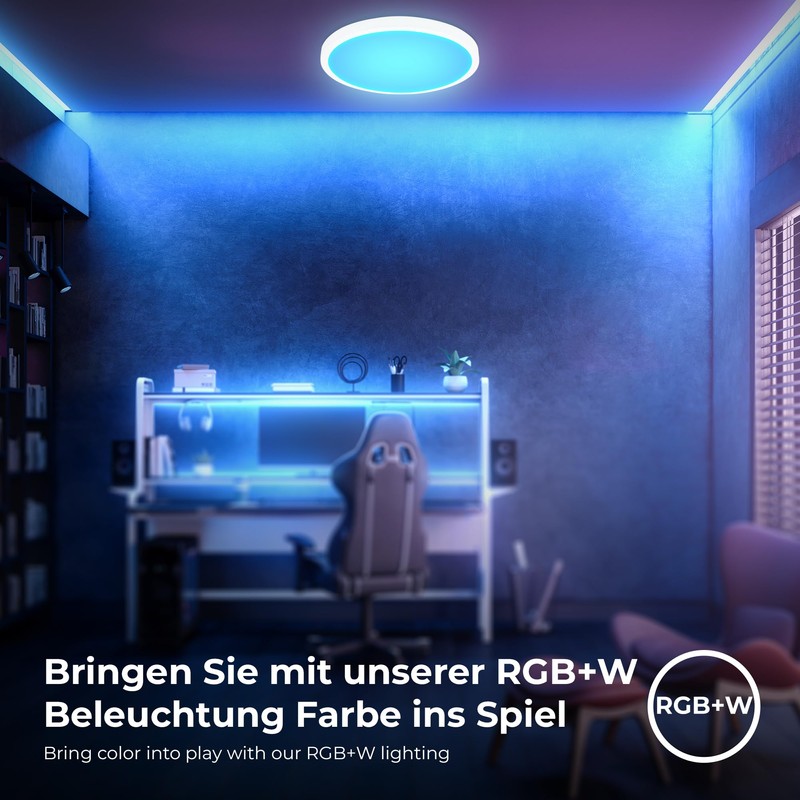B.K.Licht Smart LED Ceiling Light with App Control and Voice