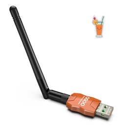 Class 1 Long Range Bluetooth Adapter for PC, QGOO USB Bluetooth Adapter for PC 5.3+EDR, Bluetooth Dongle Bluetooth Receiver Support Windows10/8.1/8/7（orange-167）