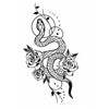 2 x Temporary Snake Tattoo Fake Tattoos TBS8384 8385