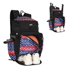 Goloni Basketball Backpack,Basketball Bag with Ball Compartment & Shoe Compartment,Baseball Bag for Basketball, Soccer,Volleyball