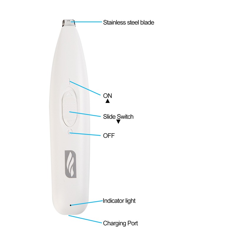 Professional Dog Grooming Clippers Cordless Low Noise 50 dB Working