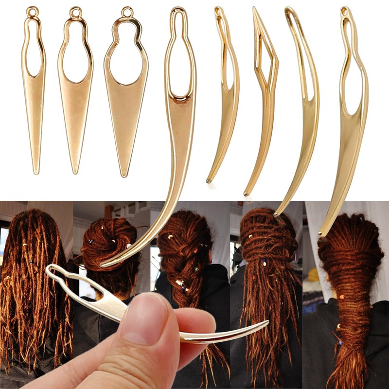 Hoypeyfiy Sisterlock Herramienta de reapriete, 8 piezas de rastas trenzadas