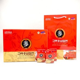 하늘선물 고려홍삼절편 200g(20gx10팩)/선물용 쇼핑백증정. 고려인삼의힘! Sky Gift Korean Red Ginseng Slicing 200g (20gx10 packs) / Complimentary Gift Bag. The Power of Korean Ginseng!
