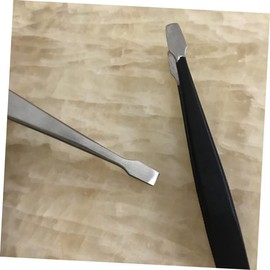 Mipcase 3pcs Stainless Steel Stamp Tweezers for False Eyelash Application Tweezers for Professional Home Use Easy to Adjust Repair Eyelashes Precision Clip Tools