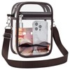 Clear Crossbody Bag Stadium Approved,Transparent Messenger Shoulder Bag for Concert,
