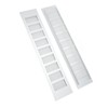 2 Pcs Air Vent Ventilation Grille Aluminium Alloy Rectangular Vent
