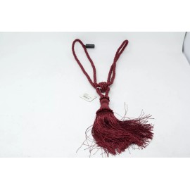 Versailles Home Fashions Chelsea Curtain Drapery Tie Back in Bordeaux  Set of 2