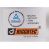 Riggatec Double Clamp Swivel Coupler Narrow Silver up to 200