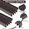 Innconee 2 Pcs Vinyl Door Bottom Adjustable Weatherstrip Door Bottom