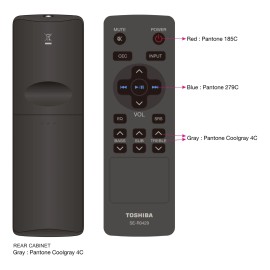Toshiba sound Bar Remote SE-R0429 for Toshiba SBX4250 SBX4250KN SBX5065