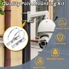 Flamorrow Pole Mounting Kits, 304 Stainless Steel 11.8" x 2"