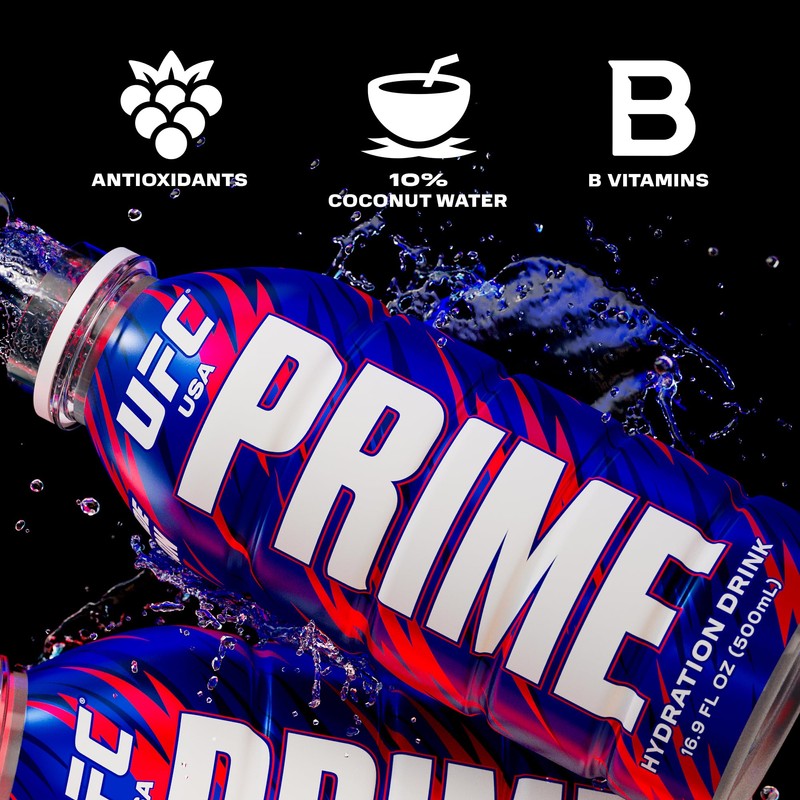 PRIME Hydration UFC International Fight Week, Sports Drinks, Electrolyte Enhanced