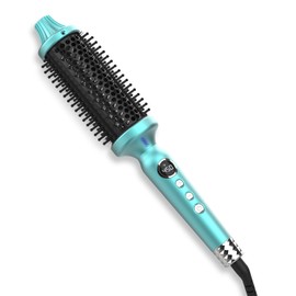 BANGMENG 1 3/4 Inch Thermal Brush Negative Ion Heated Round Brush Dual Voltage 12 Temperature Settings Curling Hairbrush for Long Hair (1.75 Inch Barrel 2.3 Inch Bristles)
