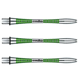 WINMAU Triad Aluminium Green Medium Dart Shafts (Shafts) - 1 Set Per Pack (Total 3 Shafts)